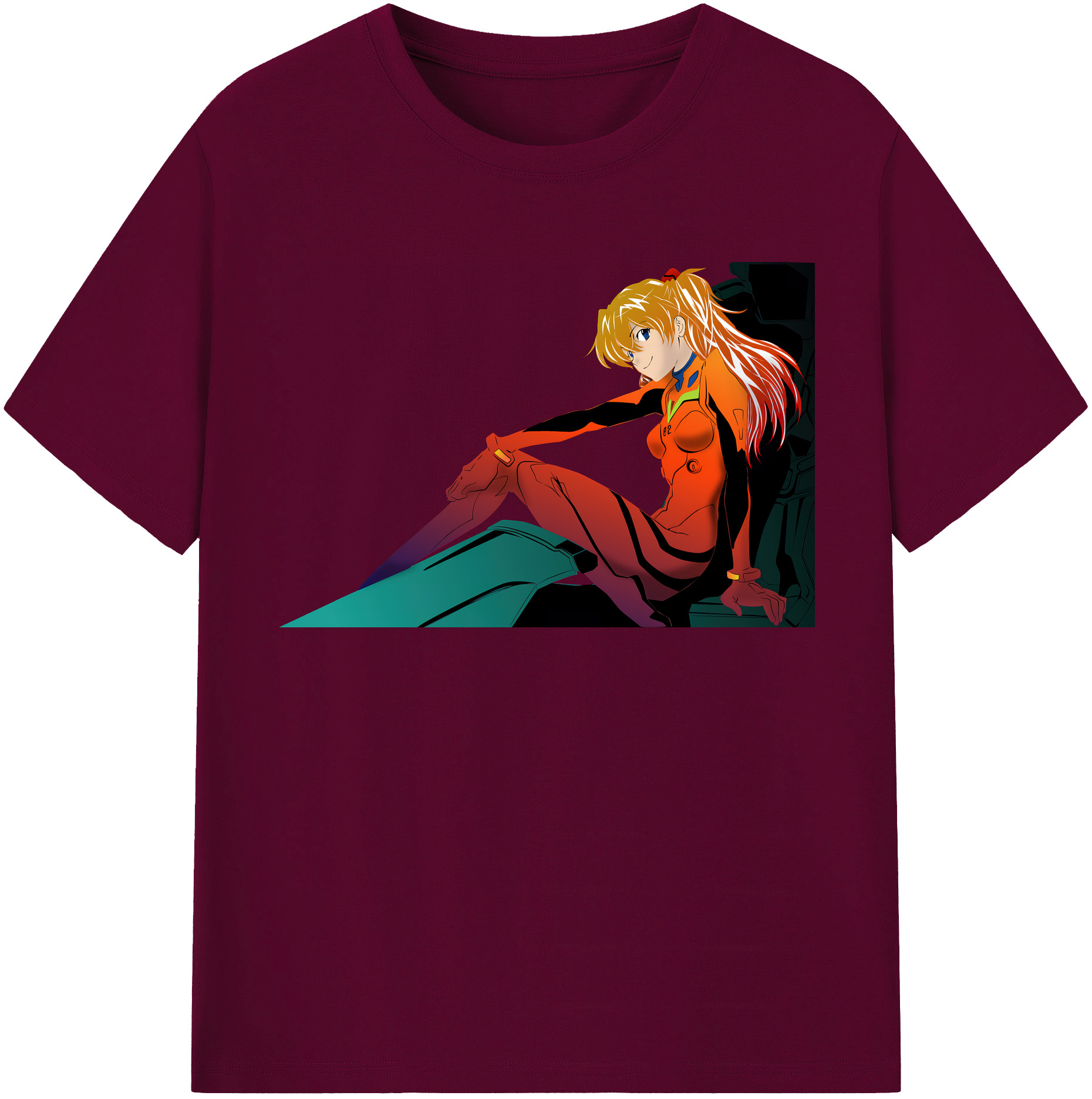 （画像用） EVA 新世紀エヴァンゲリオン レディースカジュアルプリントTシャツ（綿100％）
